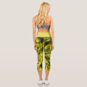 Leggings Capri Sundance Mexicaine Orange Plante Floral (Verso)