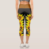 Leggings Capri Sunflower High Waisted Capris (Verso)