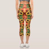 Leggings Capri Sunflowers (Verso)