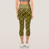 Leggings Capri Sunflowers bx4 Black BG (Verso)