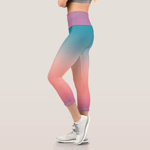 Leggings Capri Sunset Fade Pastel