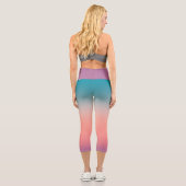 Leggings Capri Sunset Fade Pastel (Verso)