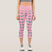 Leggings Capri Supergirl hors de ce monde Retro Graphisme (Recto)