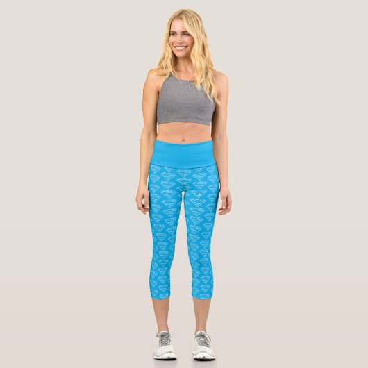 Leggings Capri Supergirl Outline S-Shield (Recto)