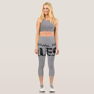 Leggings Capri Survie des jambes de taille élevée les plus maléfi