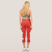 Leggings Capri Switzerland Flag (Verso)