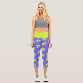 Leggings Capri Symbole PAIX avec des couleurs remplies (Recto)