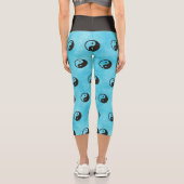 Leggings Capri Symbole Yin Yang - tatouage solide (Verso)