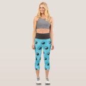Leggings Capri Symbole Yin Yang - tatouage solide (Recto)