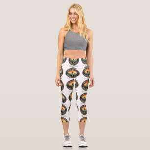 Leggings Capri T-shirt rétro pour coureur de trail Endurance Earn