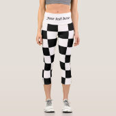 Leggings Capri tableau d'échecs (Recto)