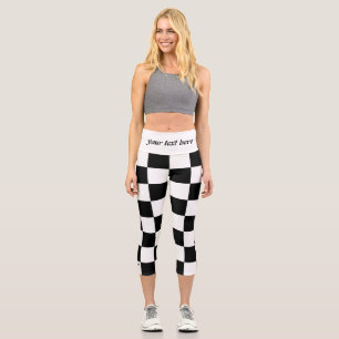 Leggings Capri tableau d'échecs