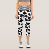Leggings Capri Taches noires et blanches (Recto)