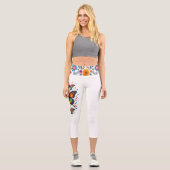 Leggings Capri Taille Haute Papillon (Recto)