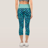 Leggings Capri taille haute sirène (Verso)