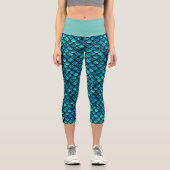 Leggings Capri taille haute sirène (Recto)