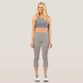 Leggings Capri Tan & Gris Stripes Boho (Recto)