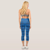 Leggings Capri Tartan bleu Capris (Verso)