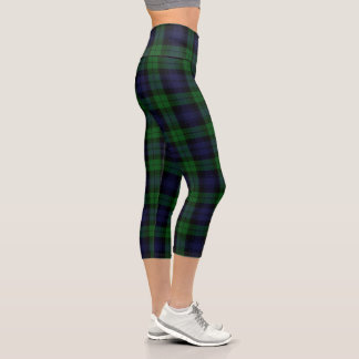 Leggings Capri Tartan Carreaux Black Watch