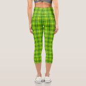 Leggings Capri Tartan rouge vert À damiers Motif plaid-55788 (Verso)