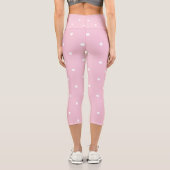 Leggings Capri Tea Rose Points rose et blanc (Verso)