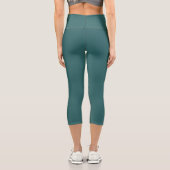 Leggings Capri Teal transformatif (Verso)