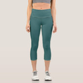 Leggings Capri Teal transformatif (Recto)
