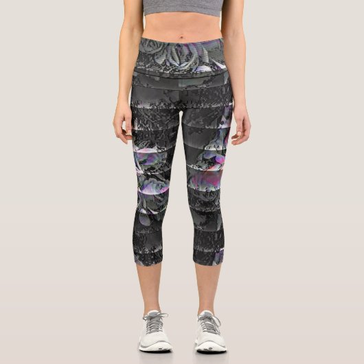 Leggings Capri Techno Bouquet (Recto)