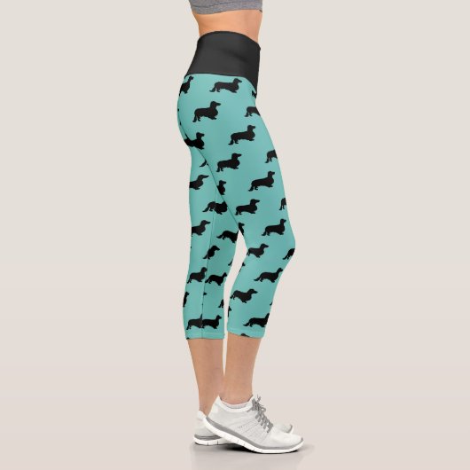 Leggings Capri Teckel Poil Long - Silhouette 1 (Droite)