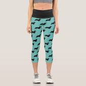 Leggings Capri Teckel Poil Long - Silhouette 1 (Recto)