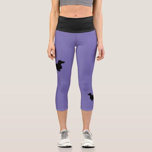 Leggings Capri Teckel Poil Long - Silhouette 1 (Recto)
