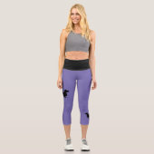 Leggings Capri Teckel Poil Long - Silhouette 1 (Recto)