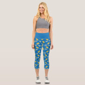 Leggings Capri Ted Lasso | Believe Sign and Ball Toss Pattern (Recto)