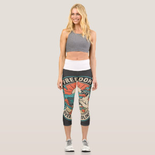 Leggings Capri Tee-shirt Liberté avant les Délais
