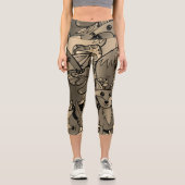 Leggings Capri Teinte sépia qui rend malin (Recto)