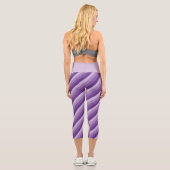 Leggings Capri Teintes mauves Diagonal Grandes Légendes Capri