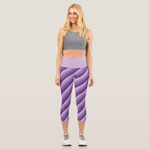 Leggings Capri Teintes mauves Diagonal Grandes Légendes Capri