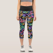 Leggings Capri Tempête du dragon (Recto)