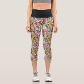 Leggings Capri Temps d'aventure | Motif de jeu de caractères (Recto)