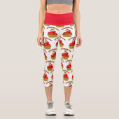 Leggings Capri Temps de la fraise ! (Recto)