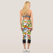 Leggings Capri Tennis Design Super Hero Pop Art Funny Custom (Verso)