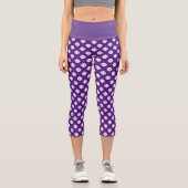 Leggings Capri Tennis mignon imprimé à bille sport haute taille (Recto)