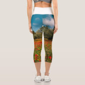 Leggings Capri terrain fleuri et arboré (Verso)