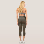 Leggings Capri Terrain Motif Bleu 01bx4 Brown BG (Verso)