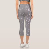 Leggings Capri Terrazzo gris moderne (Verso)