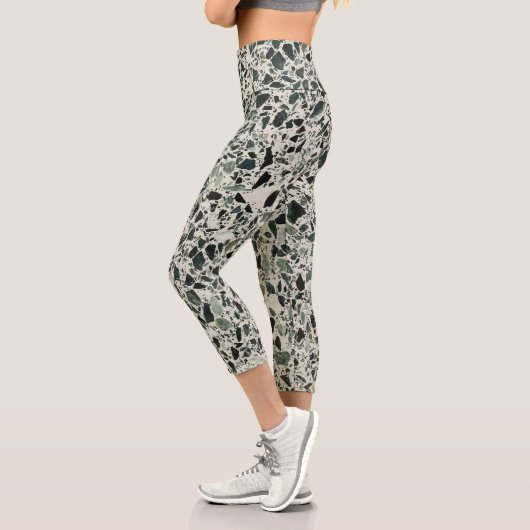 Leggings Capri Terrazzo Vert Moderne (Gauche)