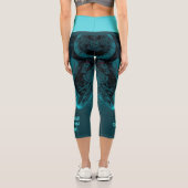 LEGGINGS CAPRI TÊTE ROBOTIQUE CYBORG (Verso)