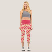 Leggings Capri Teups roses (Recto)