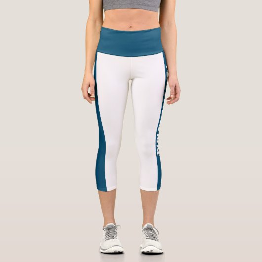 Leggings Capri Texte personnalisé trié (Recto)