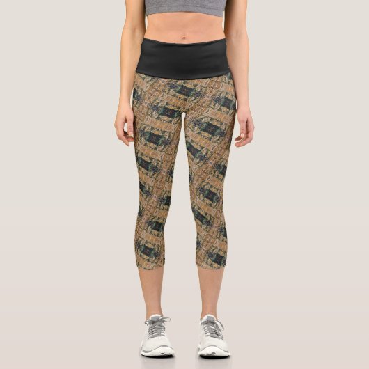 Leggings Capri Textura #1 de obra Amanecer (Recto)
